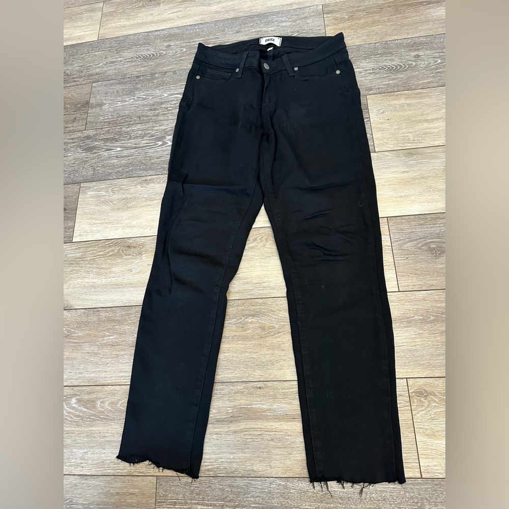 PAIGE Verdugo Ultra Skinny Black Jeans